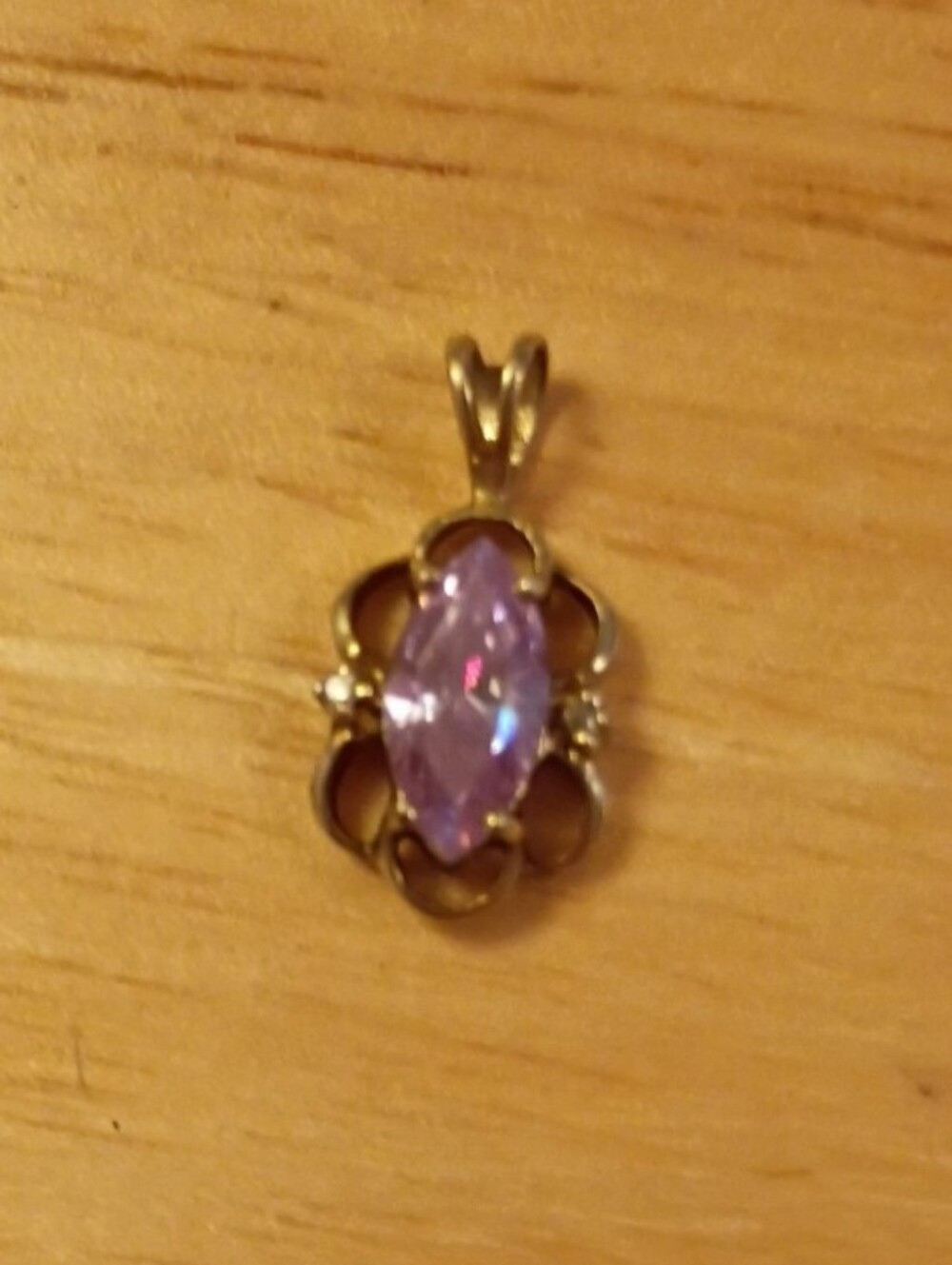 925 Pendant with Marquise Lavender Stone